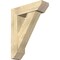 Ekena Millwork Traditional Slat Rough Sawn Bracket w/ Offset Brace, Douglas Fir, 8"W x 28"D x 36"H BKT0806X28X36TRA06RDF - alternate 1